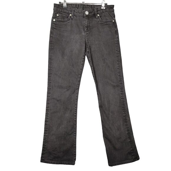 KUT FROM THE KLOTH KP011MB2 Black Mid Rise Bootcut Stretch Denim Jeans SIZE 2 - Picture 1 of 14